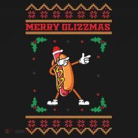 Merry Glizzmas Hot Ugly Christmas  Ornament thumb 1