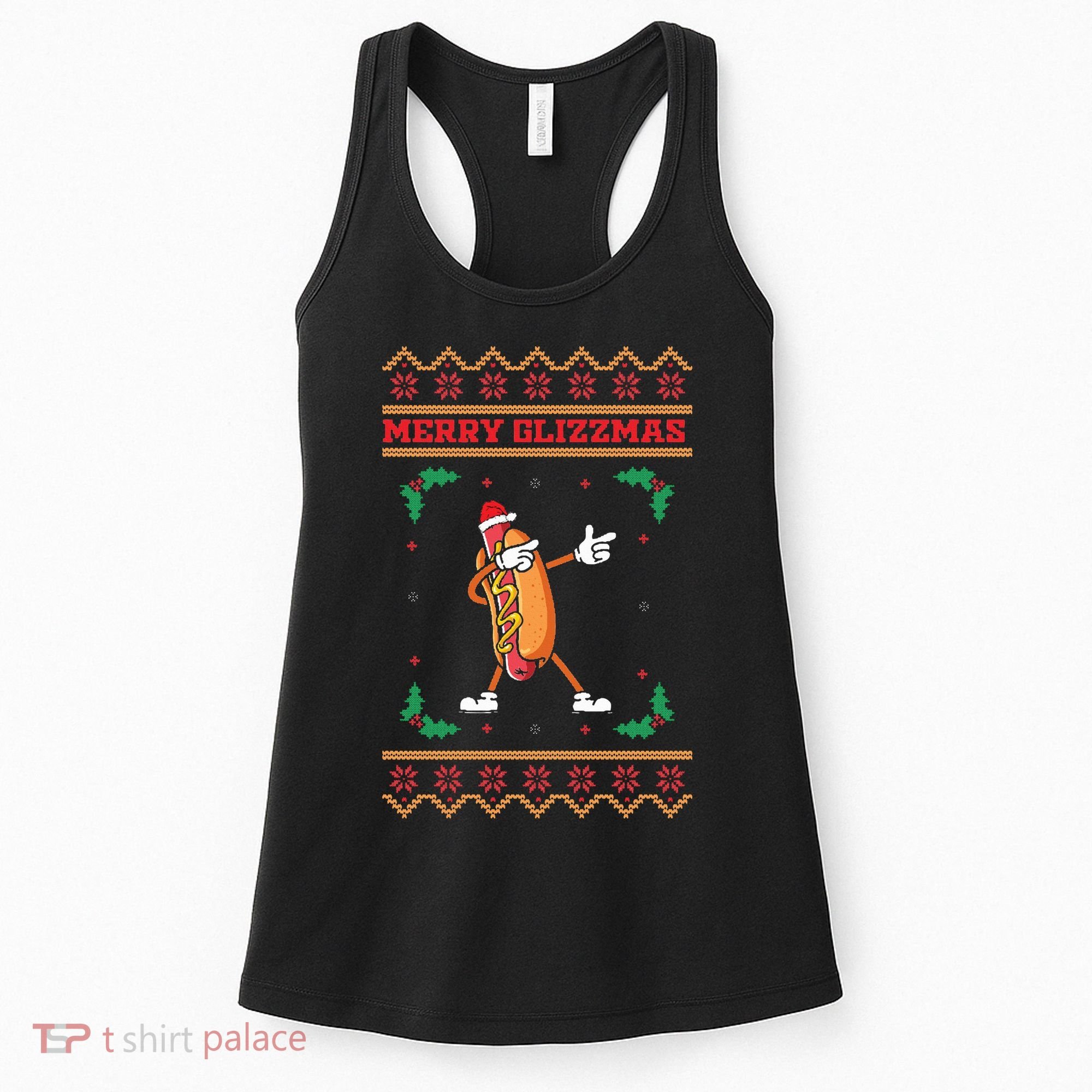 Merry Glizzmas Hot Ugly Christmas  Women's Tank Top