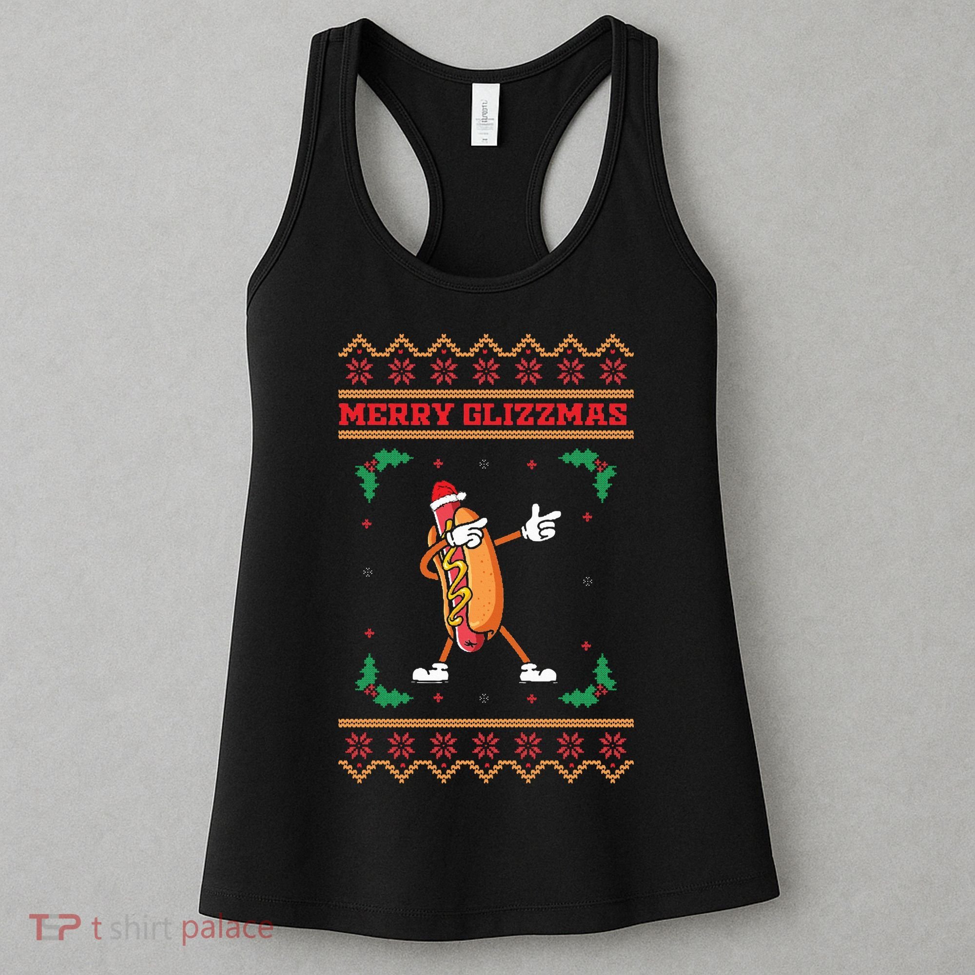 Merry Glizzmas Hot Ugly Christmas  Women's Tank Top