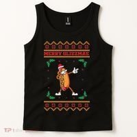 Merry Glizzmas Hot Ugly Christmas  Tank Top thumb 2