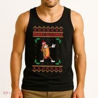 Merry Glizzmas Hot Ugly Christmas  Tank Top thumb 3