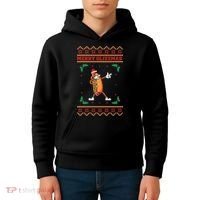 Merry Glizzmas Hot Ugly Christmas  Kids Hoodie thumb 4