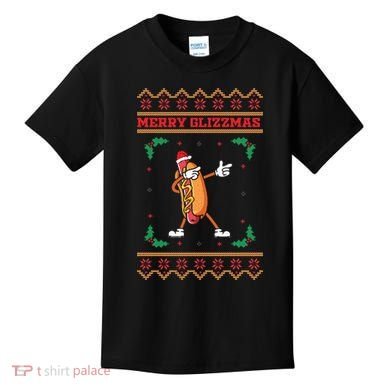 Merry Glizzmas Hot Ugly Christmas  Kids T-Shirt
