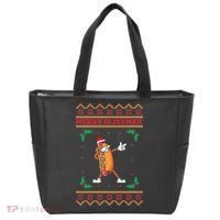 Merry Glizzmas Hot Ugly Christmas  Tote Bag thumb 0