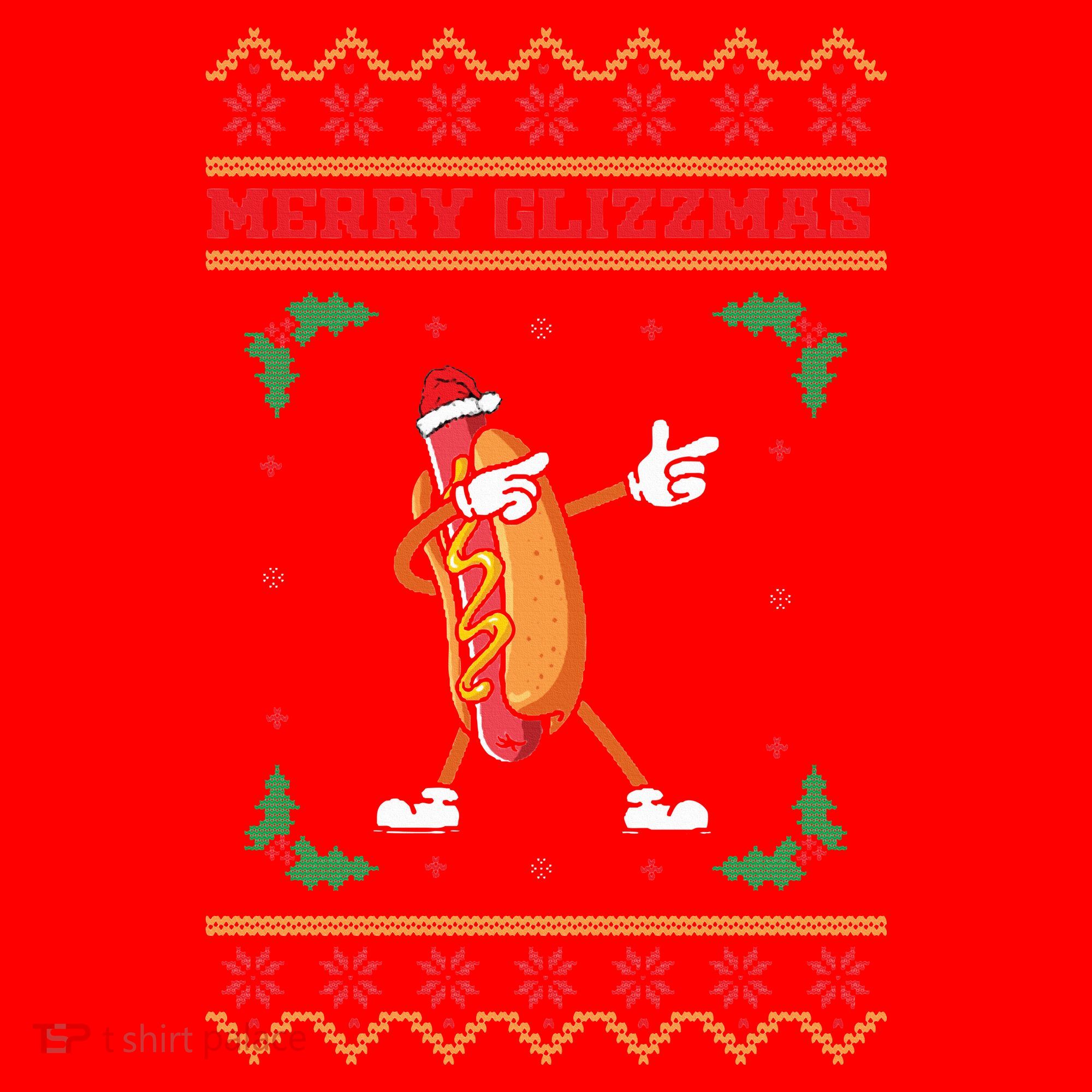 Merry Glizzmas Hot Ugly Christmas  Santa Hat