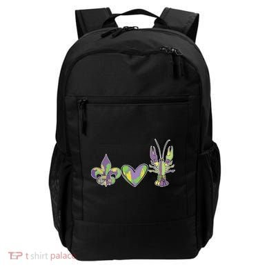 Mardi Gras Heart Crawfish Celebration Backpack