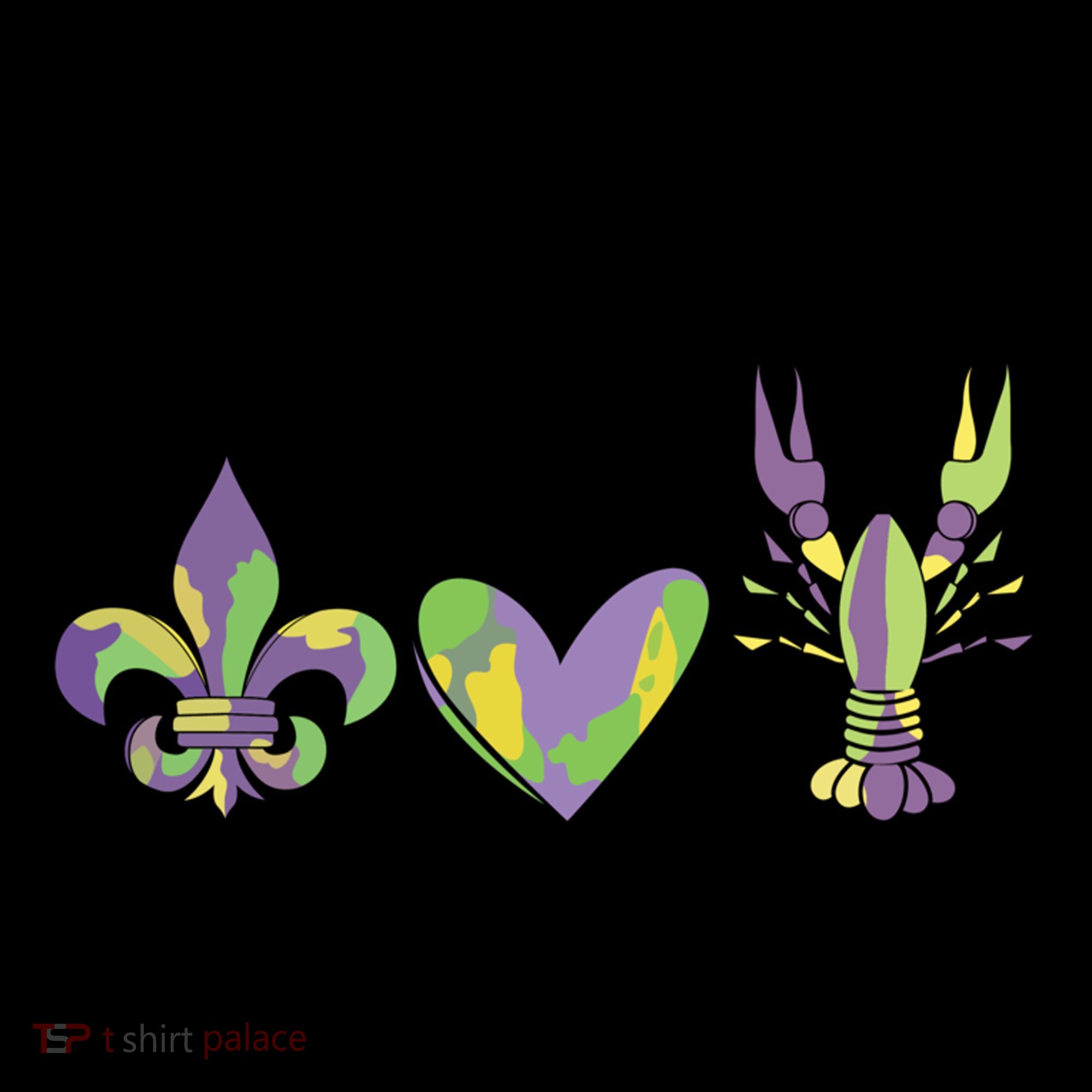 Mardi Gras Heart Crawfish Celebration Coffee Mug