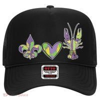 Mardi Gras Heart Crawfish Celebration Hat thumb 0