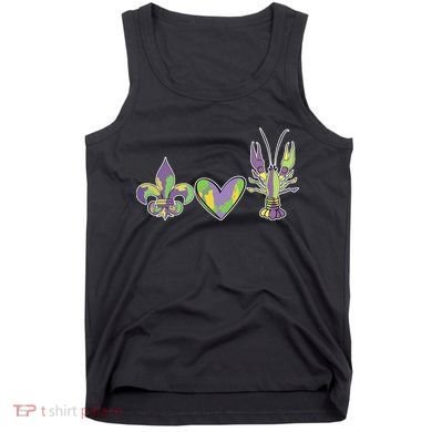 Mardi Gras Heart Crawfish Celebration Tank Top