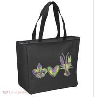 Mardi Gras Heart Crawfish Celebration Tote Bag thumb 2