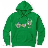 Mardi Gras Heart Crawfish Celebration Hoodie thumb 0