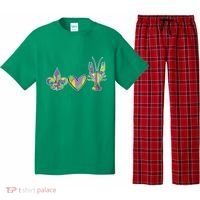 Mardi Gras Heart Crawfish Celebration Pajama Set thumb 0