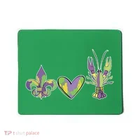 Mardi Gras Heart Crawfish Celebration Mousepad thumb 0
