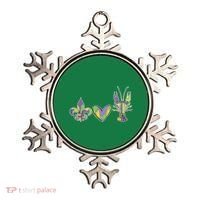 Mardi Gras Heart Crawfish Celebration Ornament thumb 0