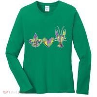 Mardi Gras Heart Crawfish Celebration Women's Long Sleeve Shirt thumb 0