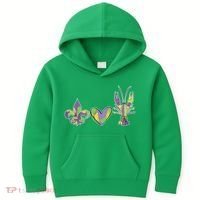 Mardi Gras Heart Crawfish Celebration Kids Hoodie thumb 0