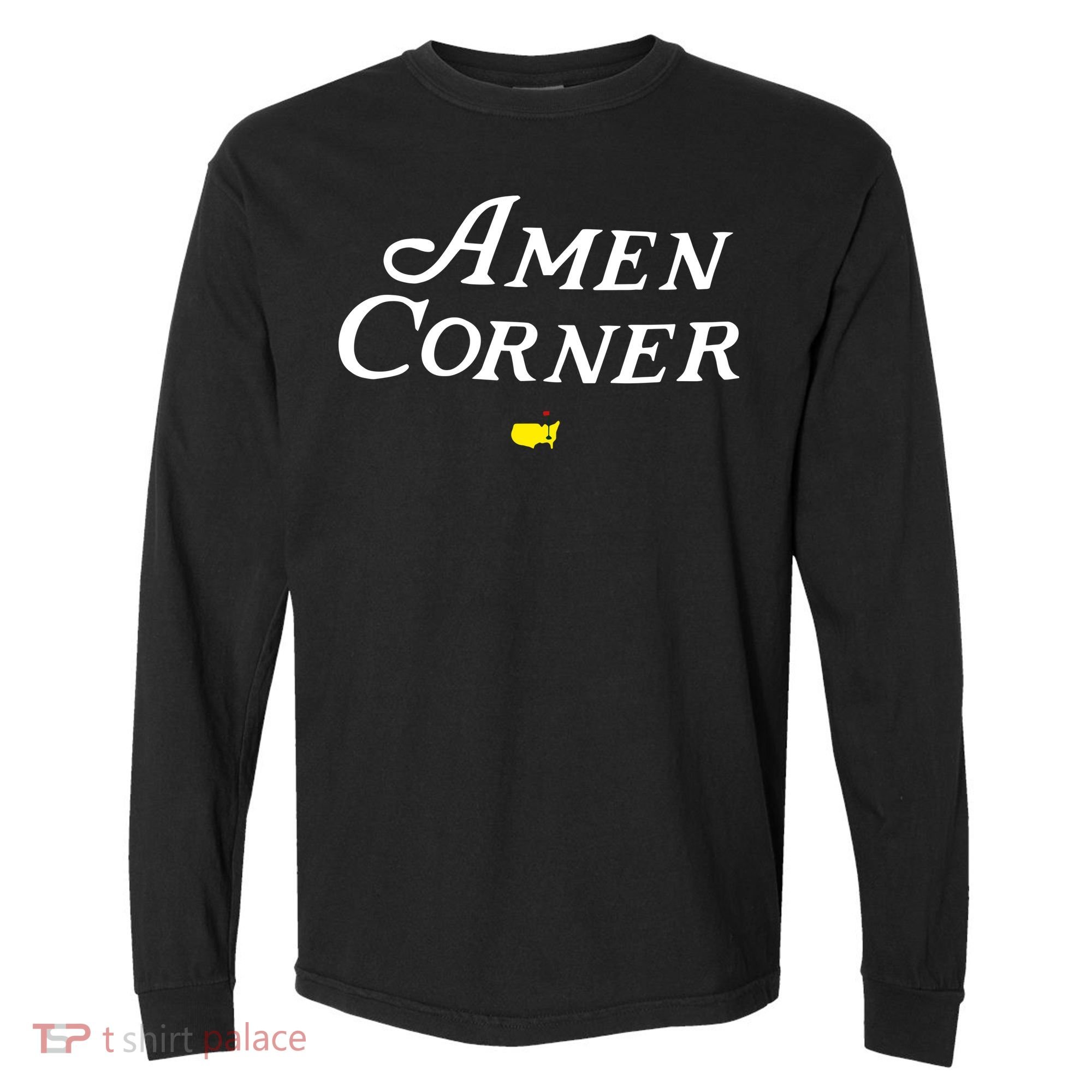 Masters Green Heather Amen Corner Comfort Colors Heavyweight Long Sleeve T-Shirt
