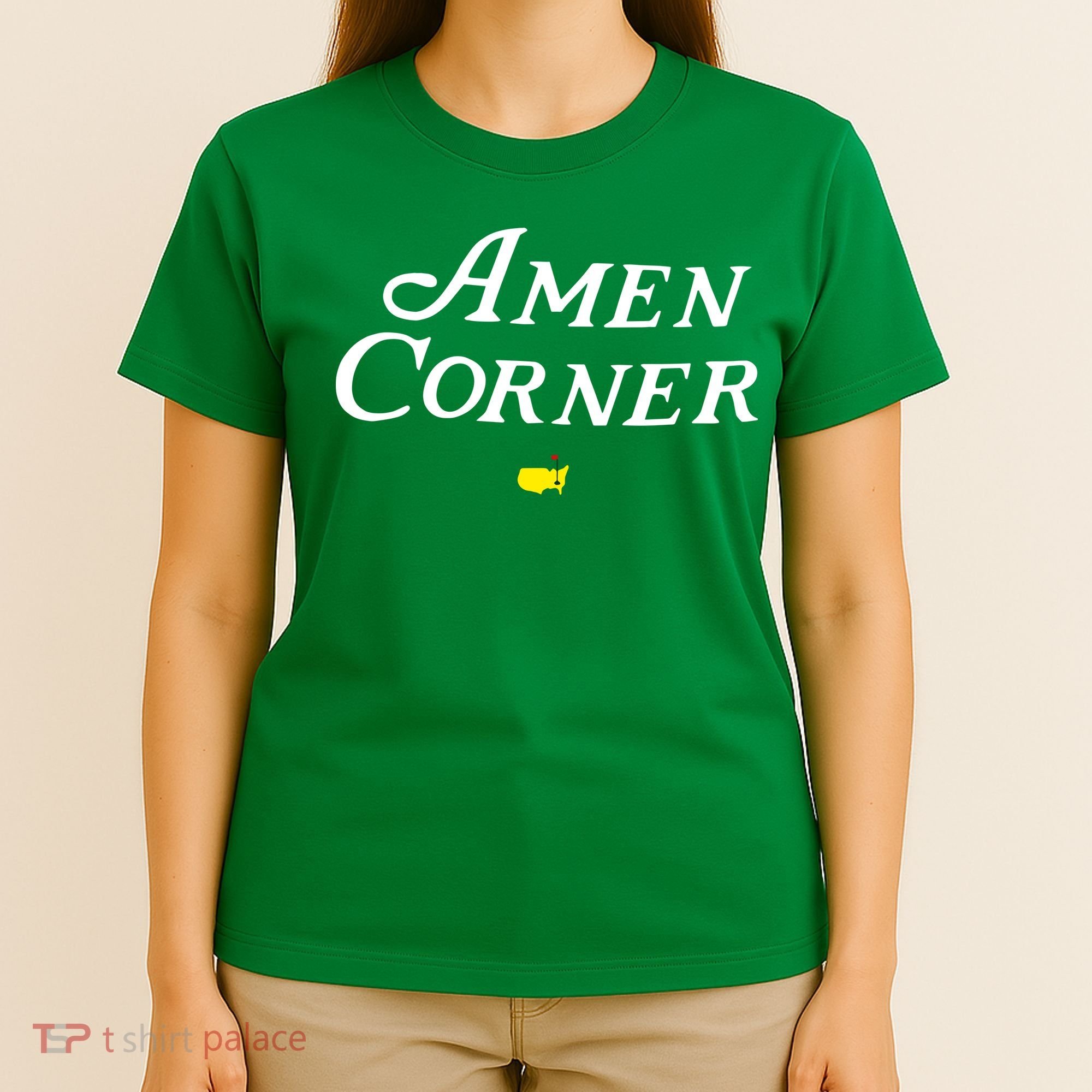 Masters Green Heather Amen Corner T-Shirt