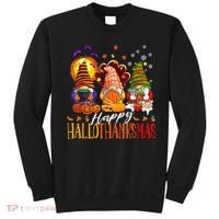My Gnomies Happy Hallothanksmas Cute Gnomes Family Garden Sweatshirt thumb 0