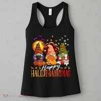 My Gnomies Happy Hallothanksmas Cute Gnomes Family Garden Women's Tank Top thumb 3