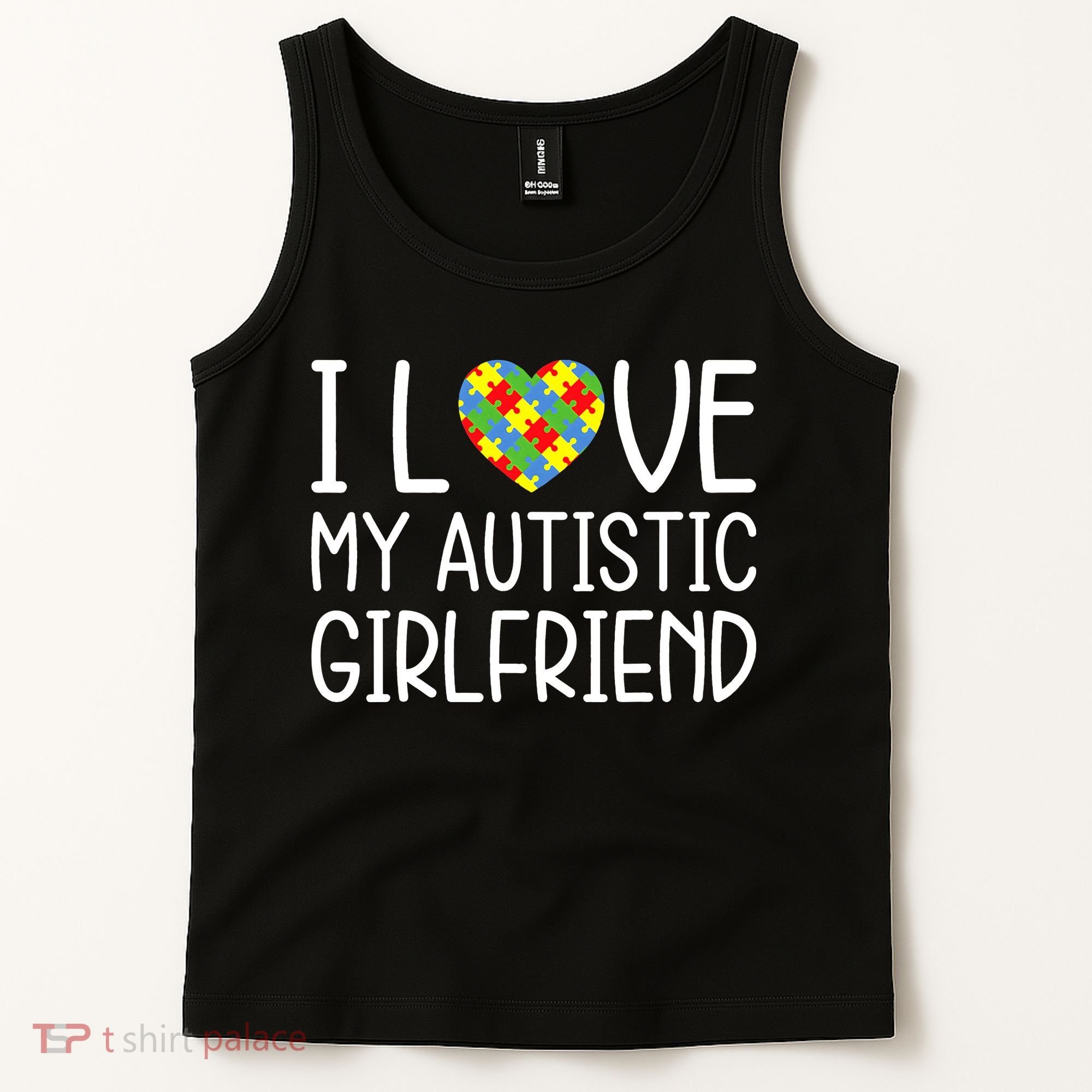 My Girlfriend Has Autism I Love My Autistic Girlfriend Tank Top