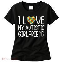My Girlfriend Has Autism I Love My Autistic Girlfriend Women's T-Shirt thumb 0