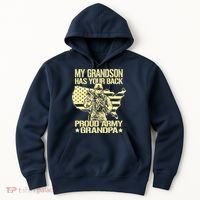My Grandson Has Your Back Proud Army Grandpa Gift Hoodie thumb 0