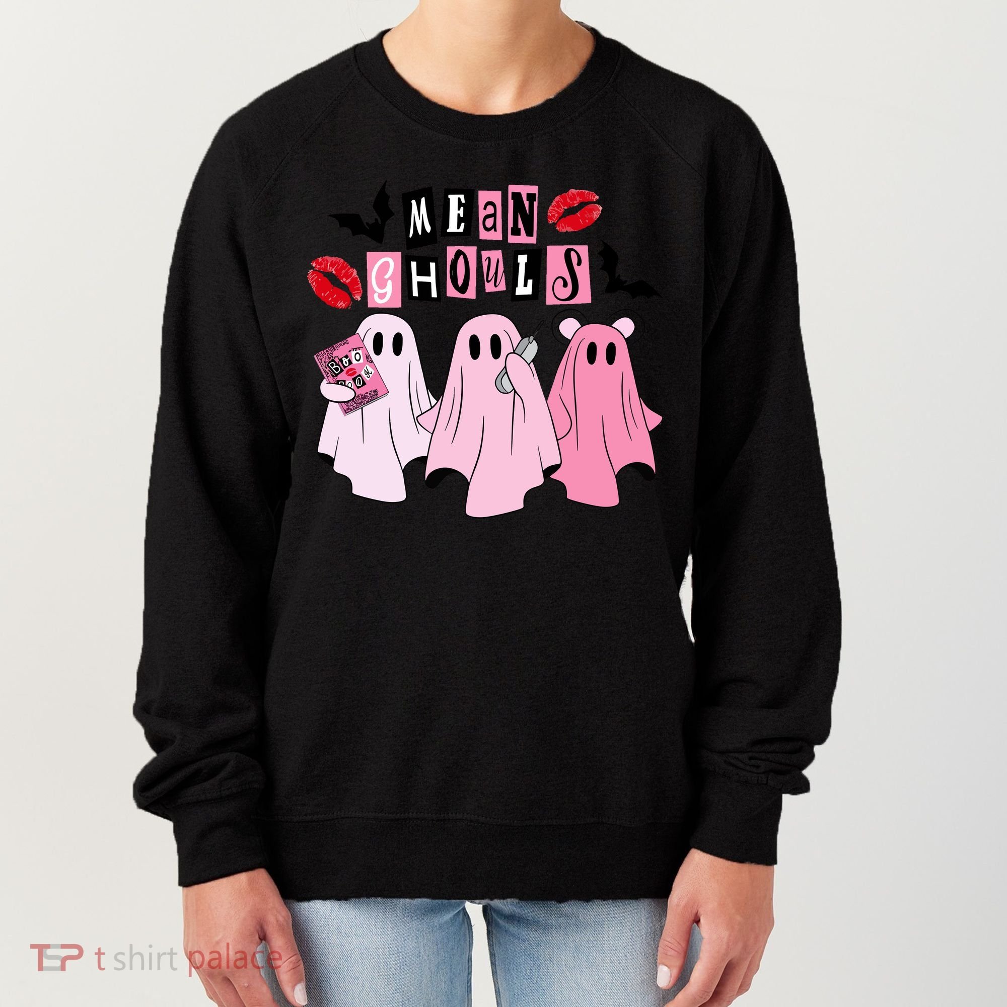 Mean Ghouls Halloween funny cow lover Women's Sweatshirt