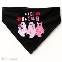 Mean Ghouls Halloween funny cow lover USA-Made Doggie Bandana thumb 0