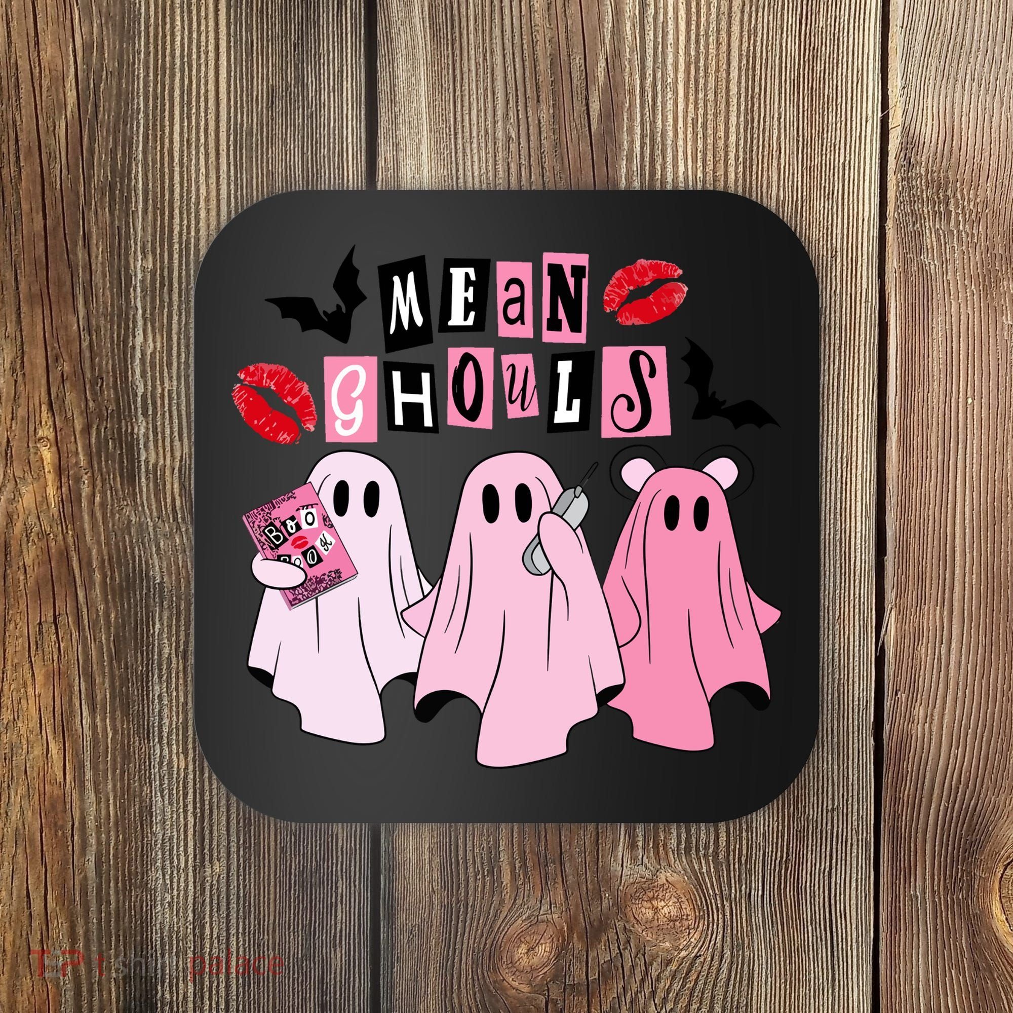 Mean Ghouls Halloween funny cow lover Coaster