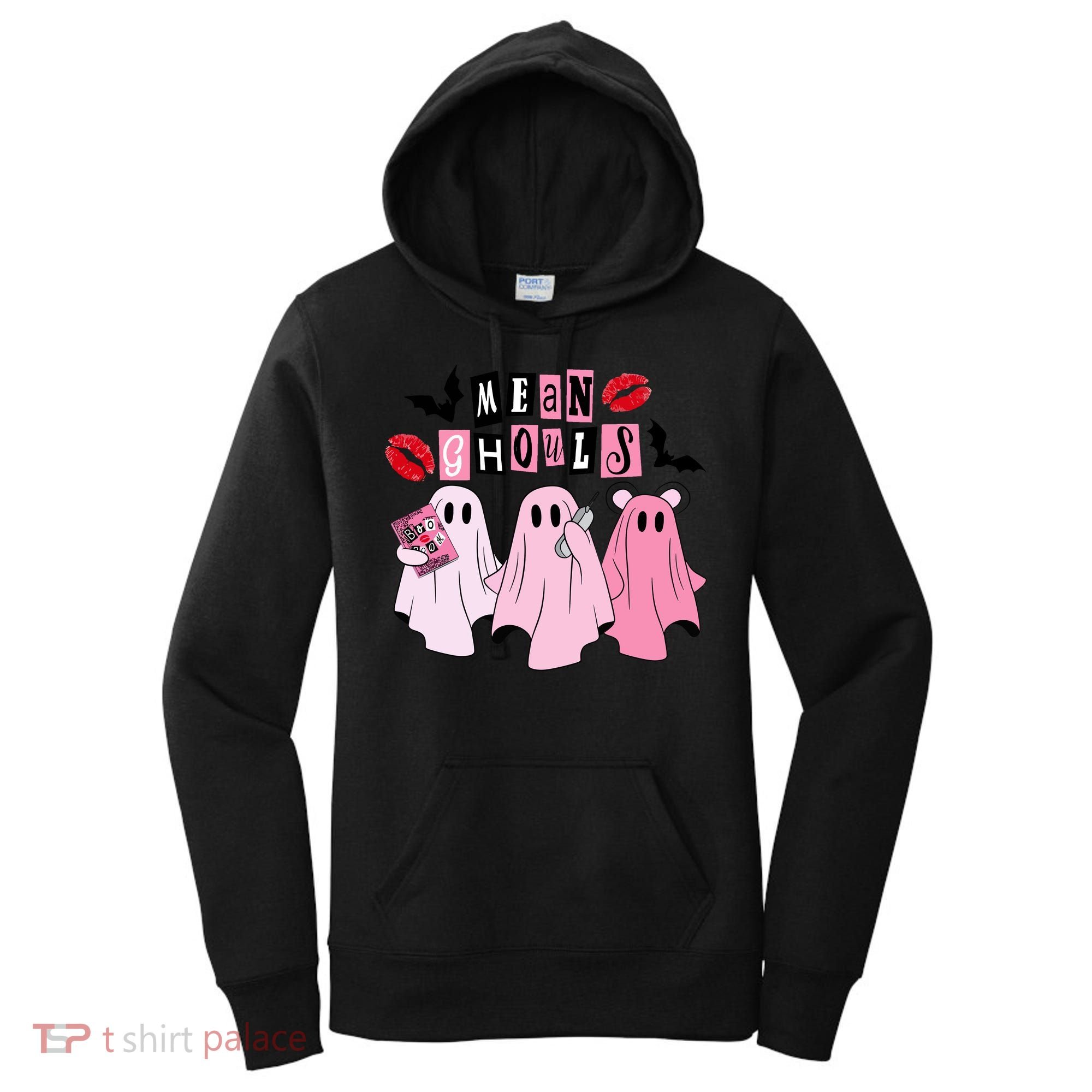 Mean Ghouls Halloween funny cow lover Women's Hoodie