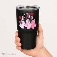 Mean Ghouls Halloween funny cow lover Tumbler thumb 2