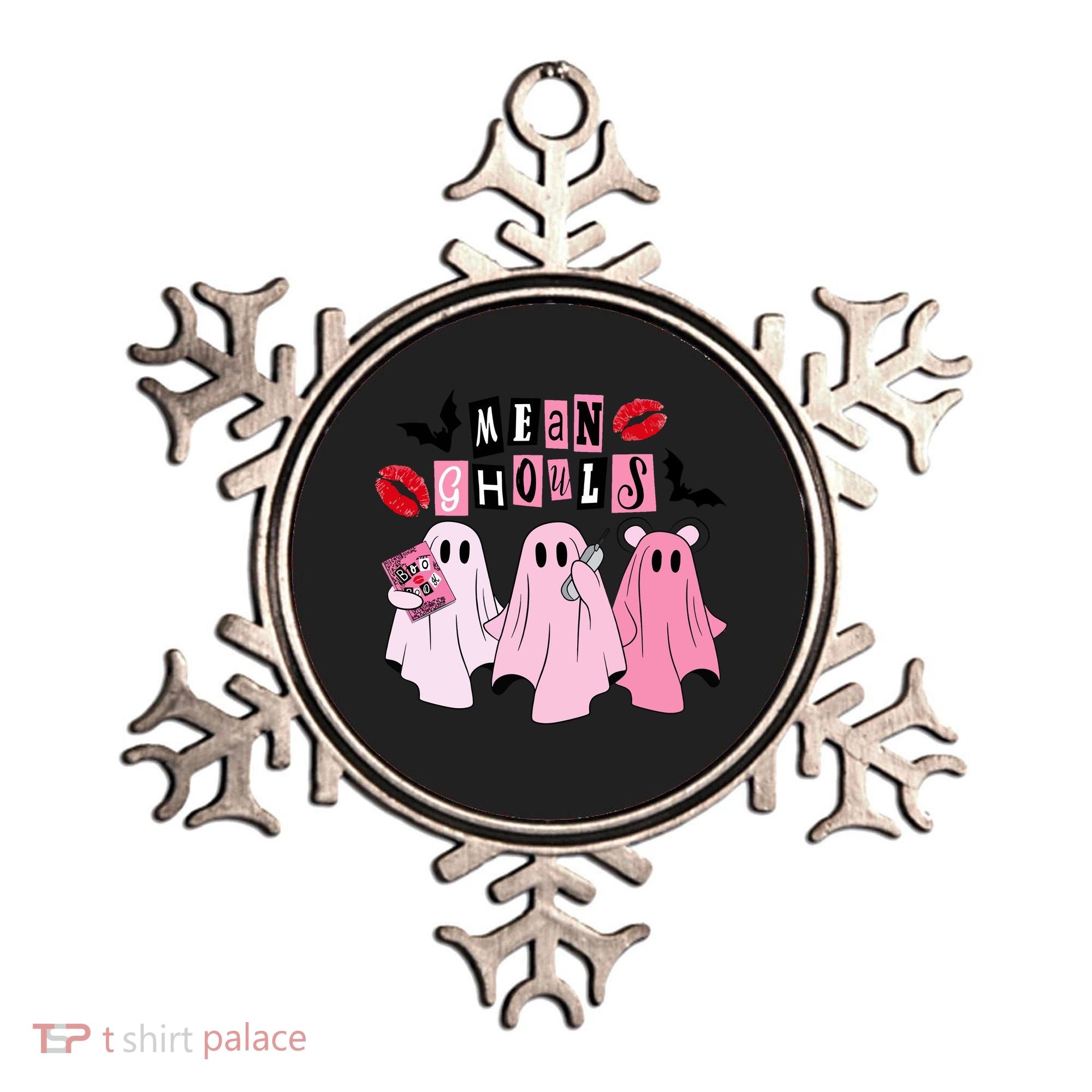 Mean Ghouls Halloween funny cow lover Ornament