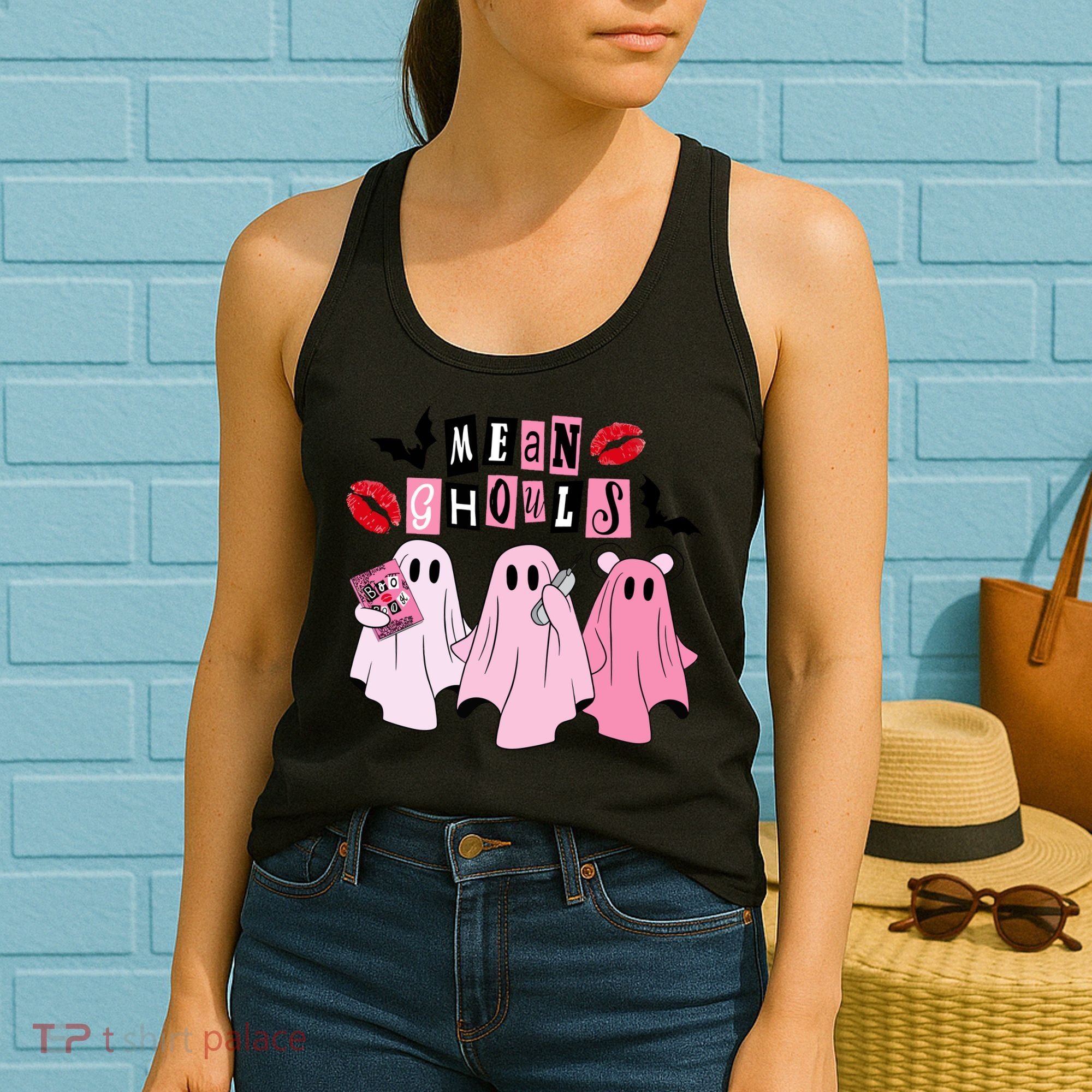 Mean Ghouls Halloween funny cow lover Women's Tank Top