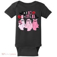 Mean Ghouls Halloween funny cow lover Baby Bodysuit thumb 0