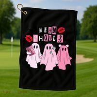 Mean Ghouls Halloween funny cow lover Golf Towel thumb 1