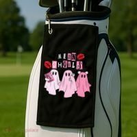 Mean Ghouls Halloween funny cow lover Golf Towel thumb 2