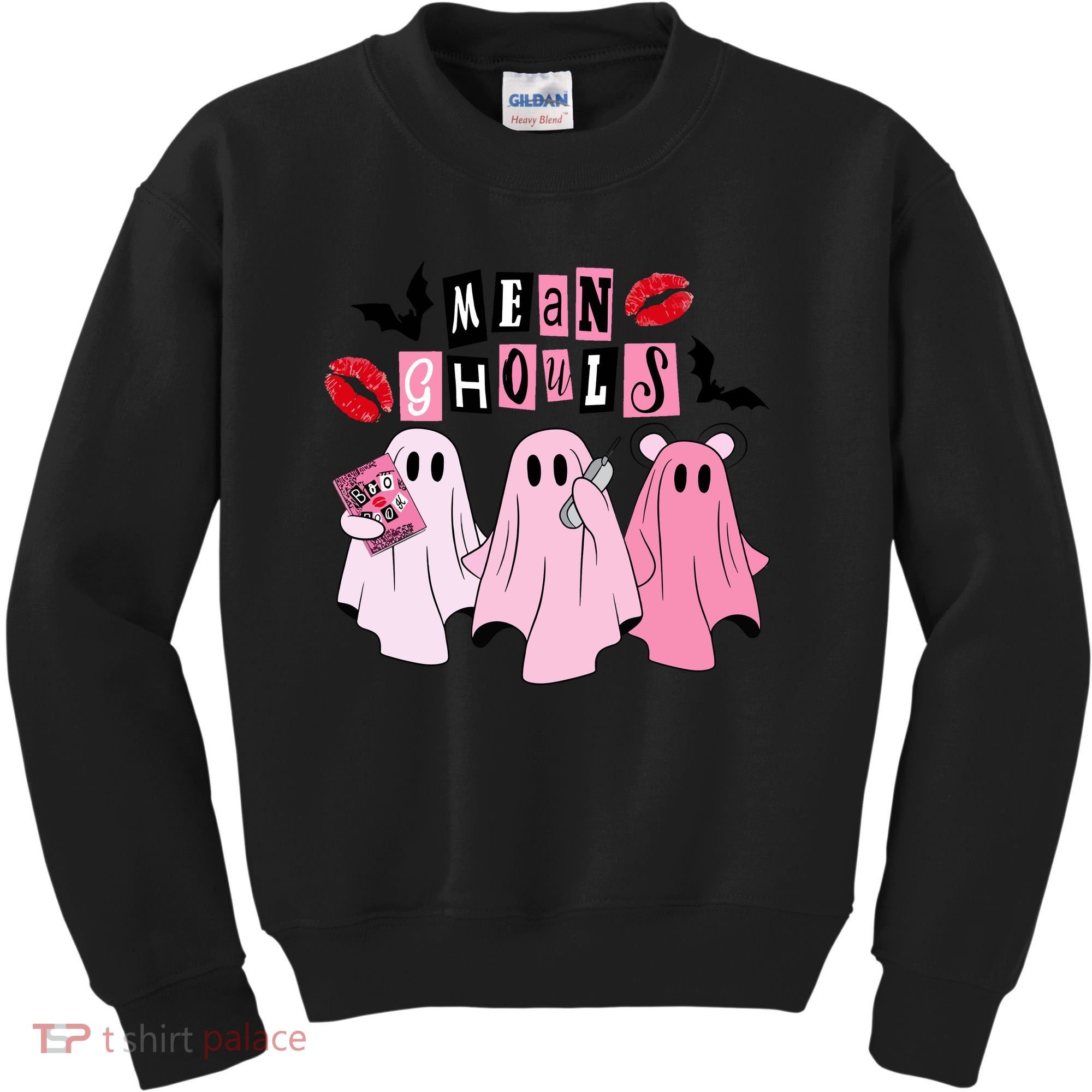 Mean Ghouls Halloween funny cow lover Kids Sweatshirt