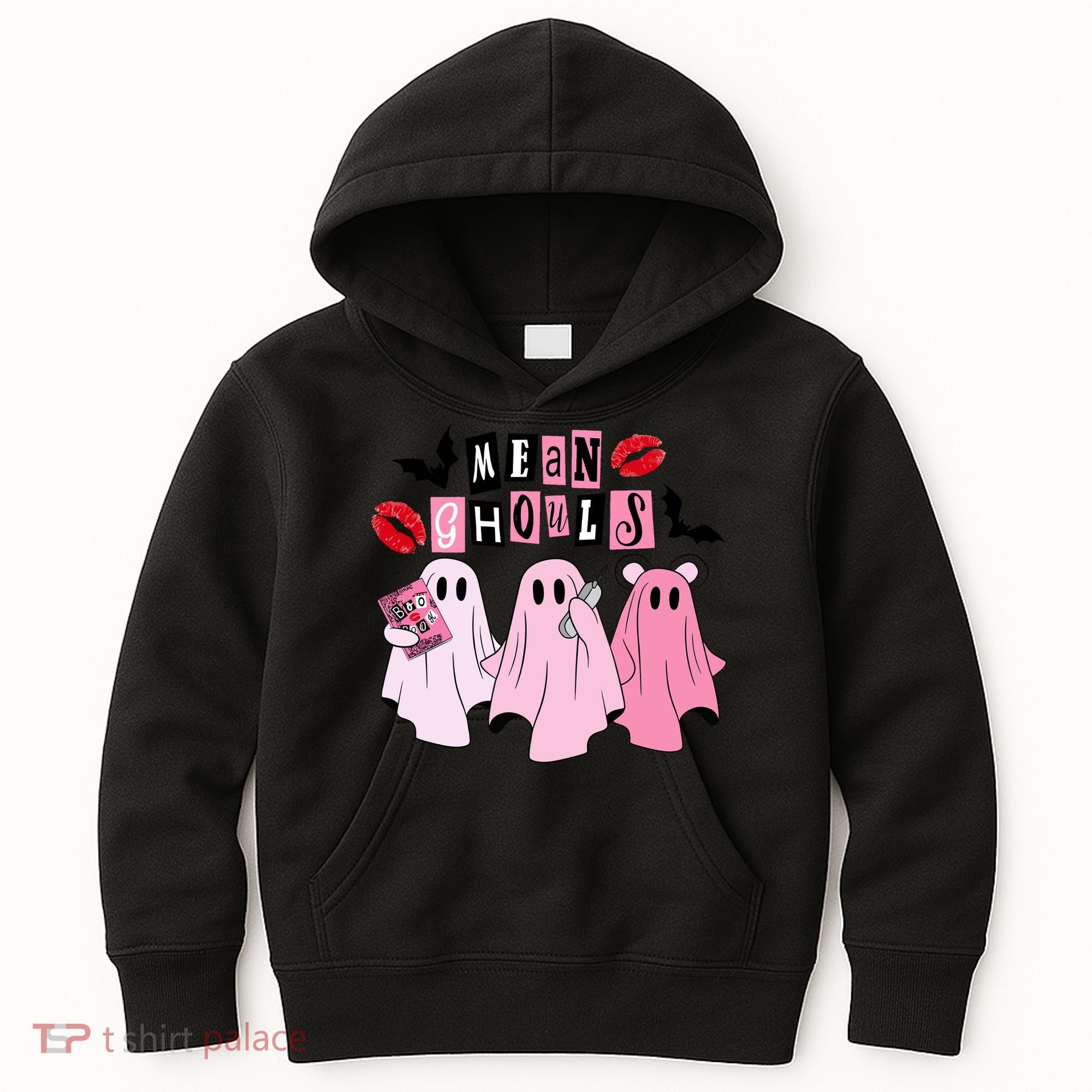 Mean Ghouls Halloween funny cow lover Kids Hoodie