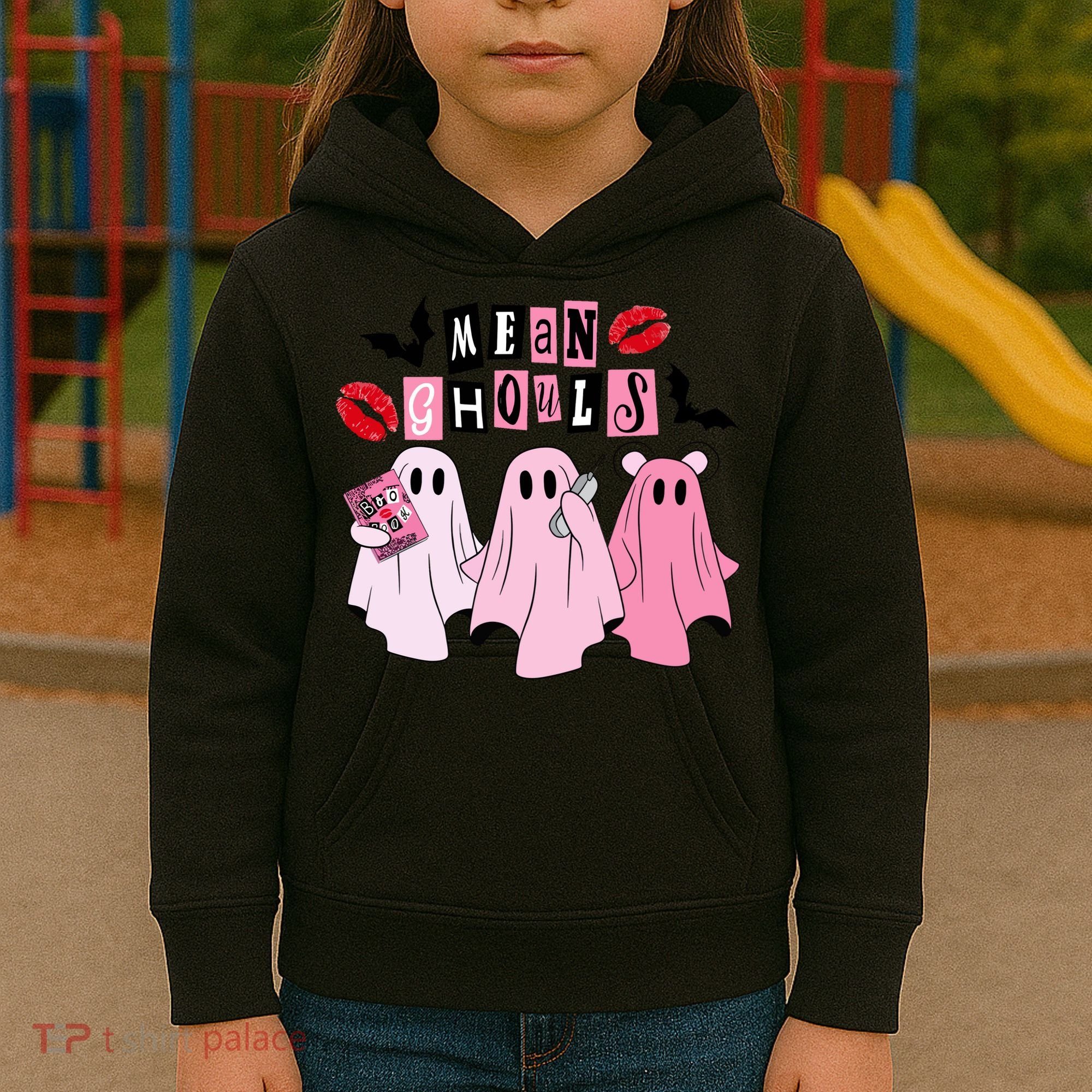 Mean Ghouls Halloween funny cow lover Kids Hoodie