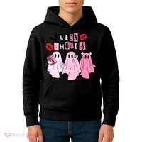 Mean Ghouls Halloween funny cow lover Kids Hoodie thumb 4