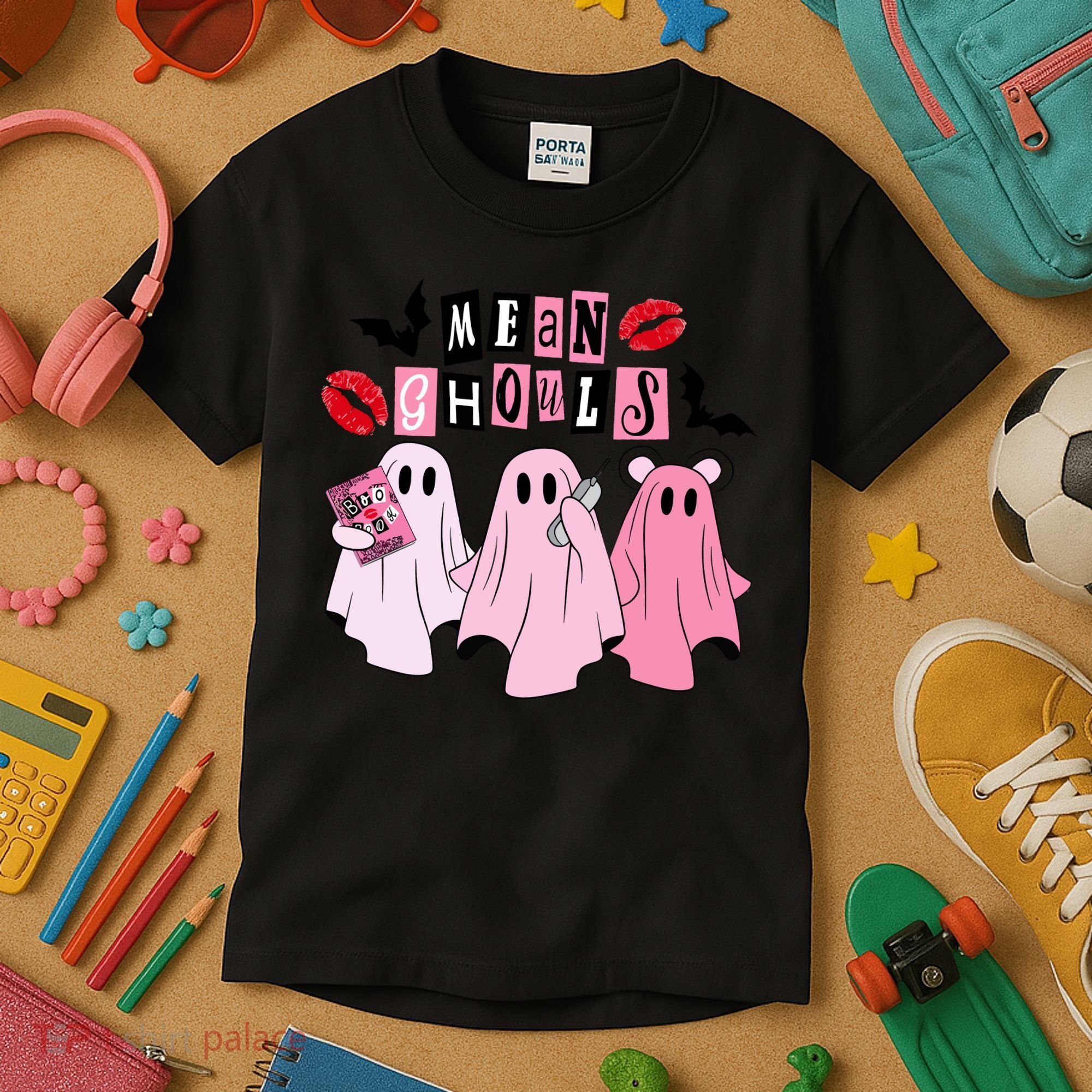 Mean Ghouls Halloween funny cow lover Kids T-Shirt