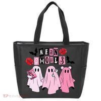 Mean Ghouls Halloween funny cow lover Tote Bag thumb 0