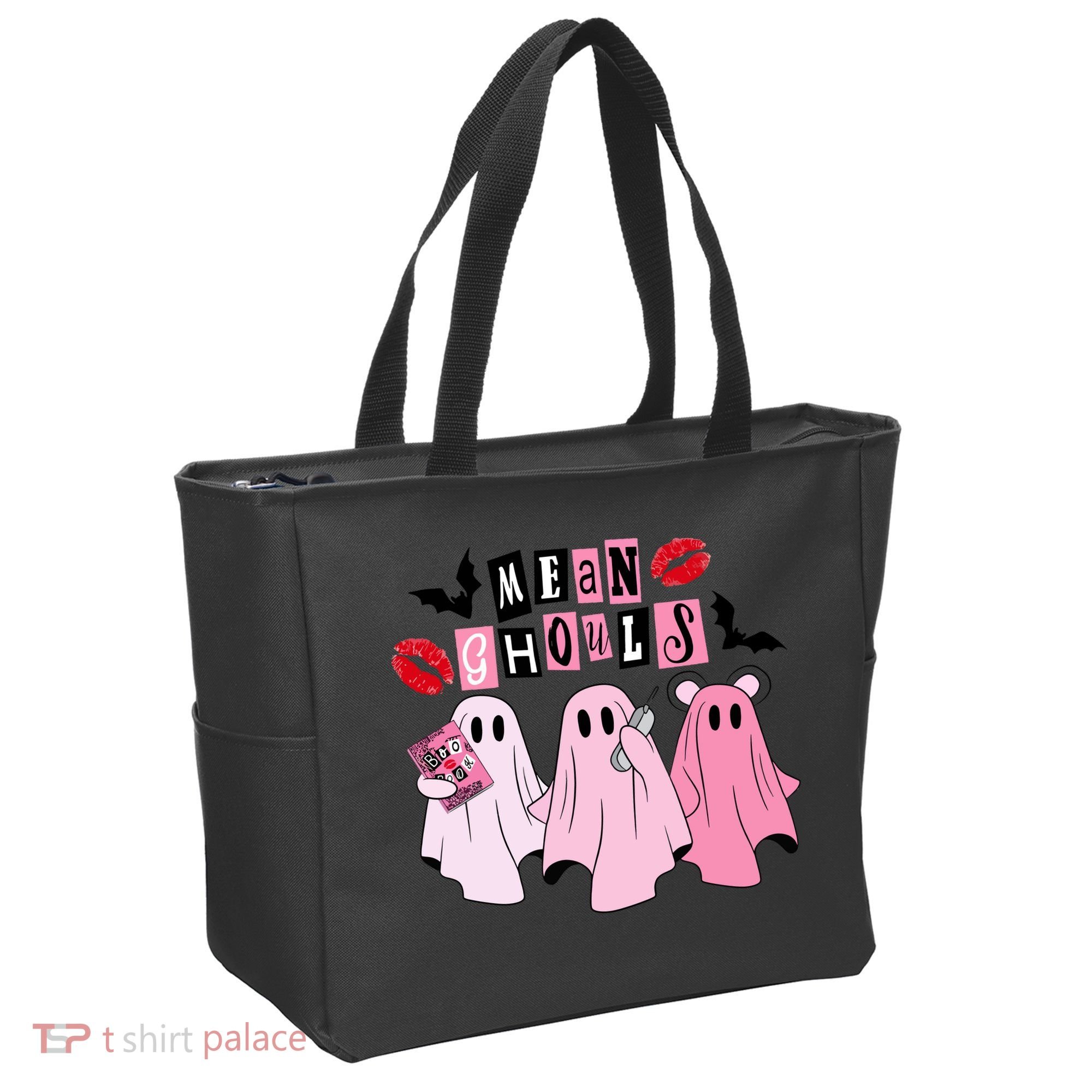 Mean Ghouls Halloween funny cow lover Tote Bag