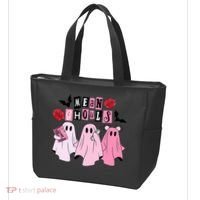 Mean Ghouls Halloween funny cow lover Tote Bag thumb 3