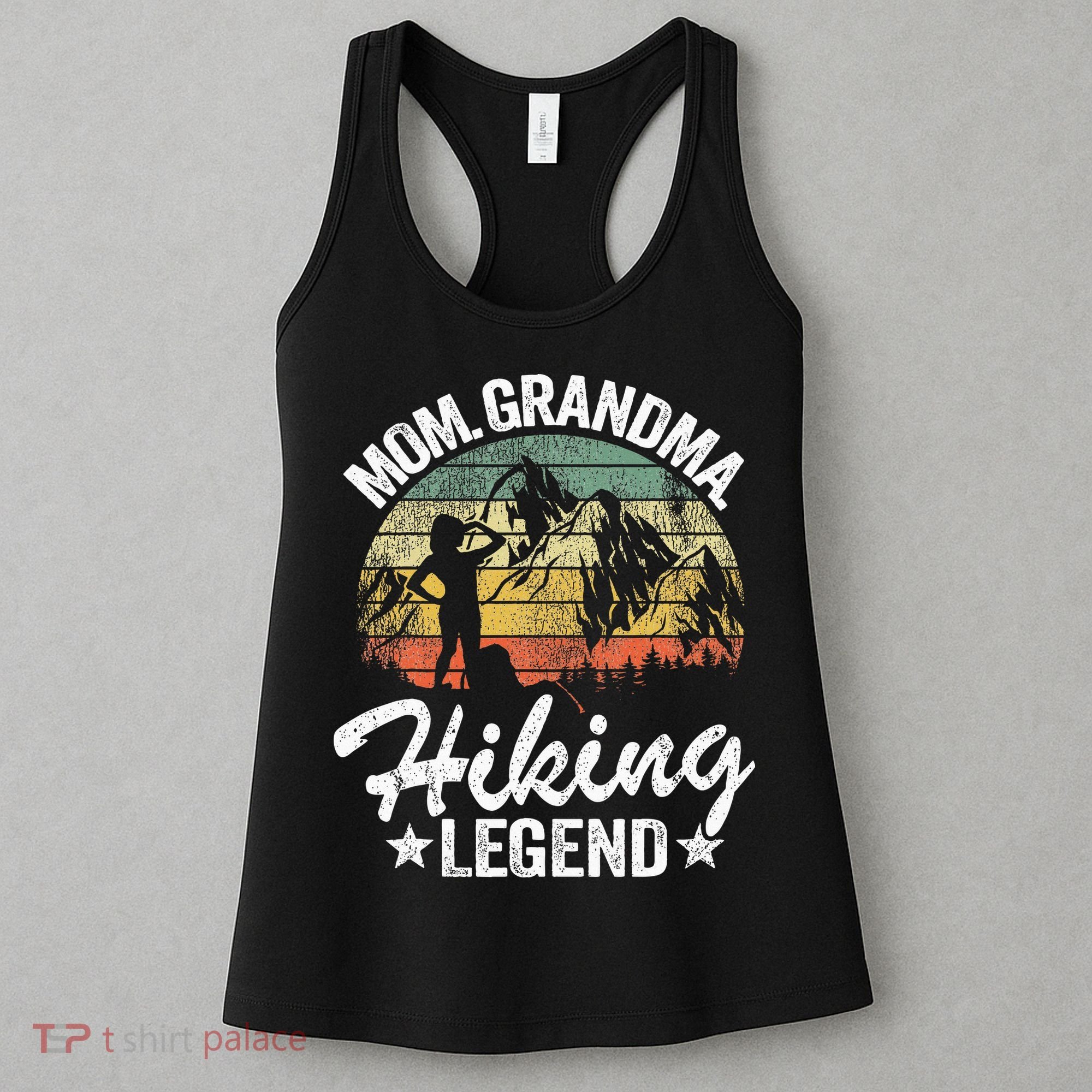 Mom Grandma Hiking Legend Outdoor Retro Hiker Women Hiking Women's Tank Top