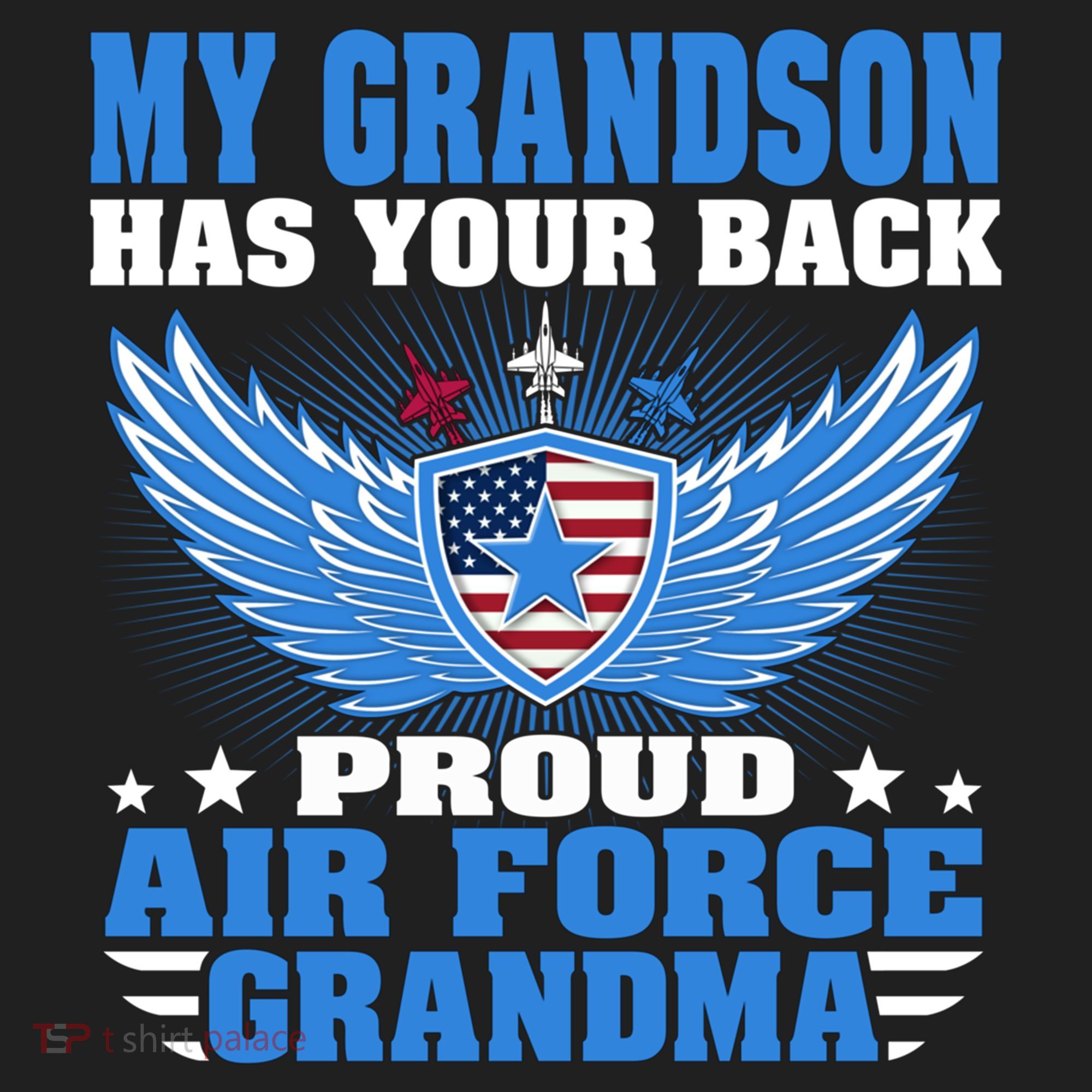 My Grandson Has Your Back Proud Air Force Grandma Military Cool Gift Women's Sweatshirt