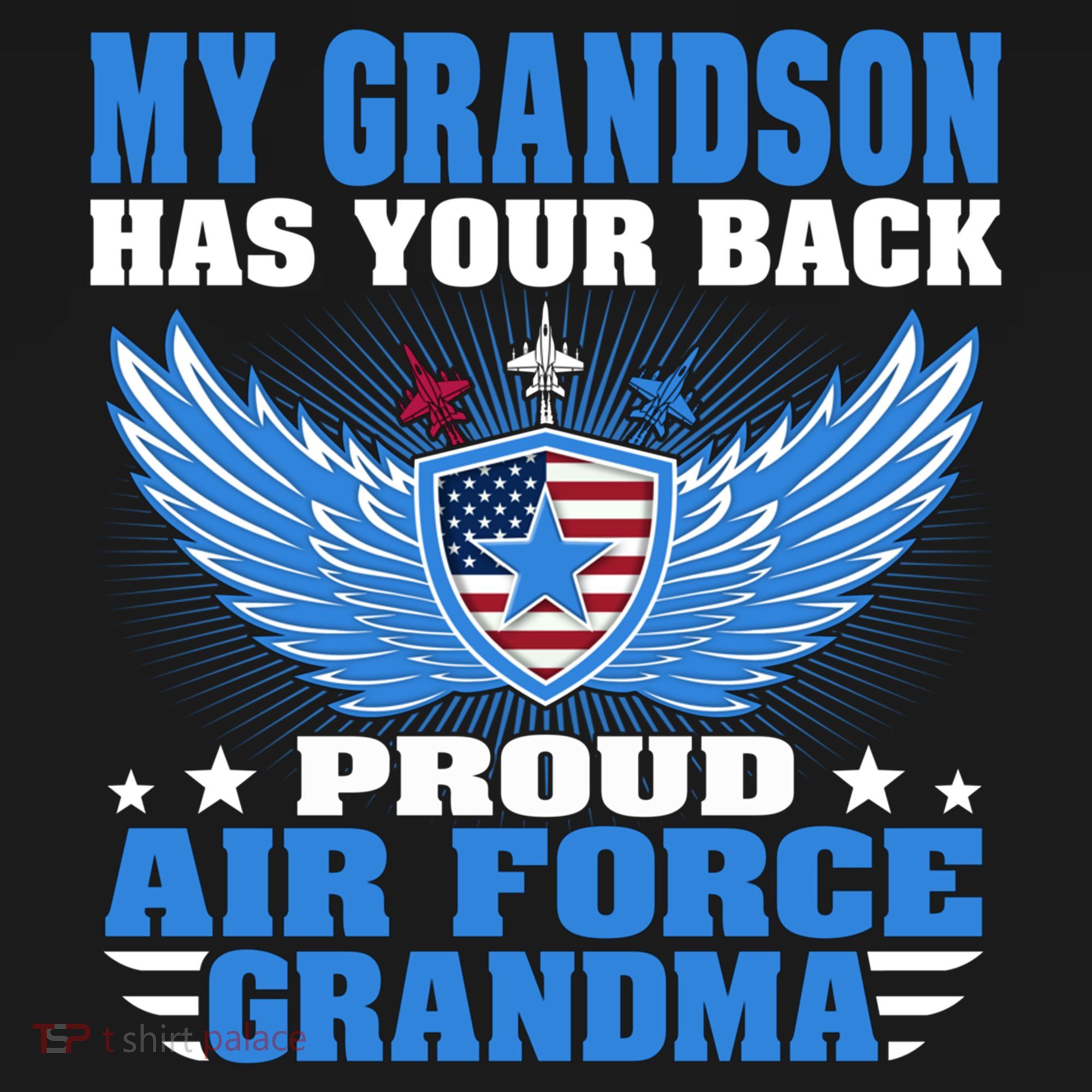 My Grandson Has Your Back Proud Air Force Grandma Military Cool Gift Women's Hoodie