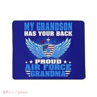 My Grandson Has Your Back Proud Air Force Grandma Military Cool Gift Mousepad thumb 0