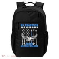 My Grandson Has Your Back Proud Air Force Grandpa Military Gift Backpack thumb 0